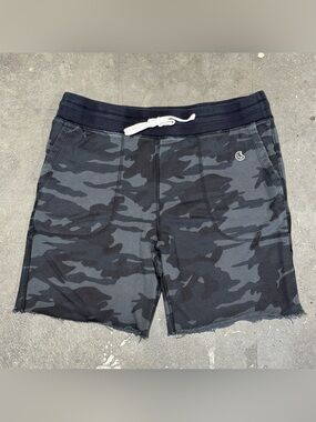 Todd Snyder X Champion Fatigue Black Camouflage Cut Off Shorts Black Size XL USA